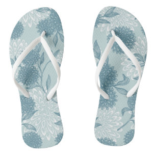 Retro Floral Pattern 2 3 Jandals