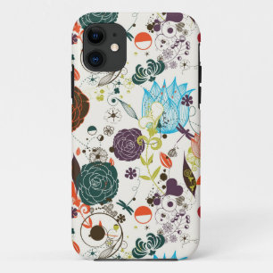 Retro Floral Pattern 2 Case-Mate iPhone Case