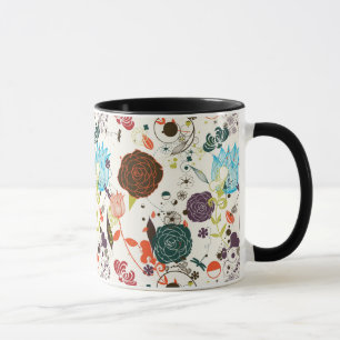 Retro Floral Pattern 2 Mug