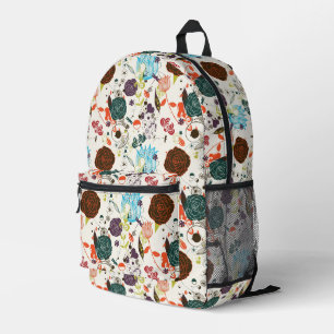 Retro Floral Pattern 2 Printed Backpack