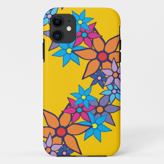 Retro Floral Pattern #5 Case-Mate iPhone Case (Back)