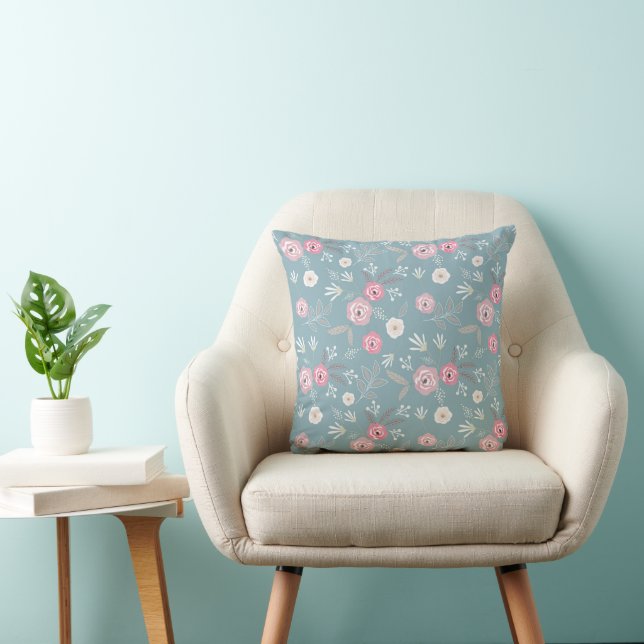 Retro floral pattern. cushion (Chair)
