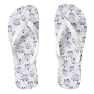 Retro floral pattern jandals