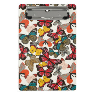 Retro floral pattern mini clipboard