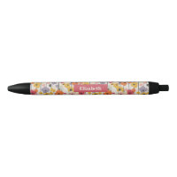 Retro Floral Pattern Monogram