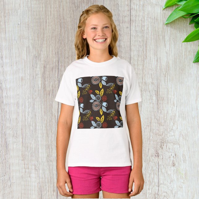 Retro Floral Pattern T-Shirt (Creator Uploaded)