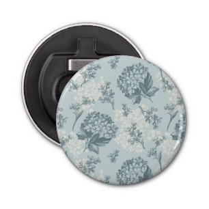 Retro floral pattern with viburnum flowers bottle opener