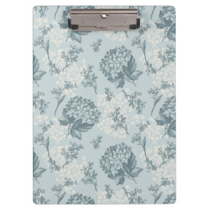 Retro floral pattern with viburnum flowers clipboard