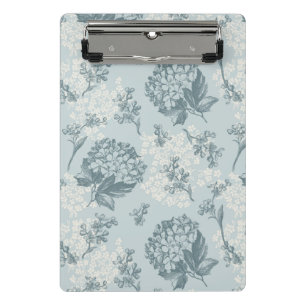 Retro floral pattern with viburnum flowers mini clipboard