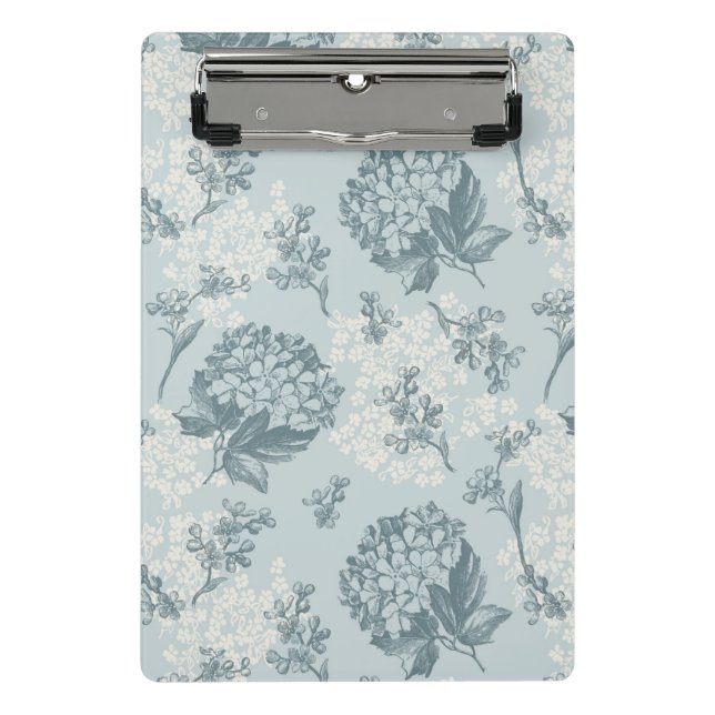 Retro floral pattern with viburnum flowers mini clipboard (Front)