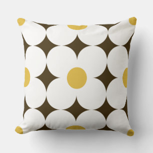 retro floral pillow
