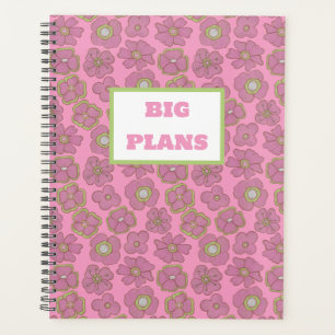Retro Floral Pink Planner