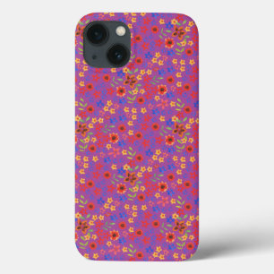 Retro Floral Print on Magenta Case-Mate iPad Case