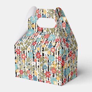 Retro, floral retro favour box
