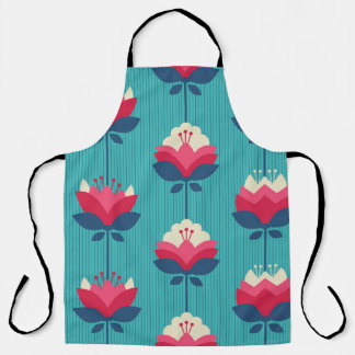 Retro floral seamless pattern. apron