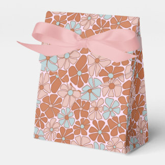 Retro Floral Seamless Pattern Favour Box