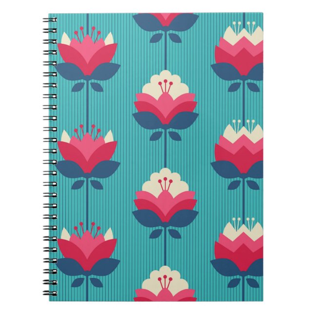 Retro floral seamless pattern. notebook (Front)