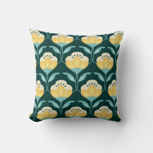 Retro Floral Seamless Vintage Pattern Cushion