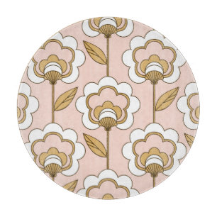 Retro floral: seamless vintage pattern. cutting board