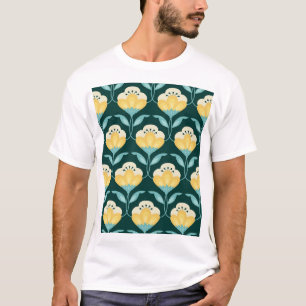 Retro Floral Seamless Vintage Pattern T-Shirt