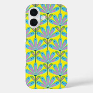 Retro Floral Series Half-drop iPhone 16 Case