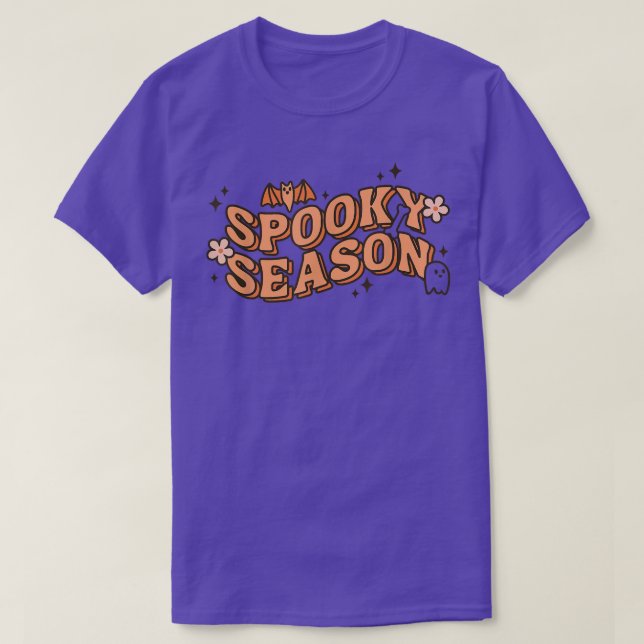Retro Floral Spooky Season Spooky Vibes Women Hall T-Shirt (Design Front)