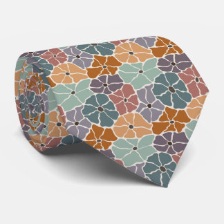 Retro Floral Spring Garden Neck Tie