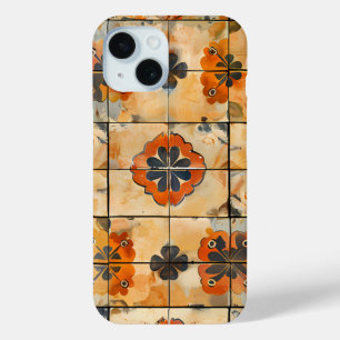 Retro Floral Tile Pattern Phone Case