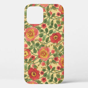Retro Floral Watercolor: Timeless Elegance iPhone 12 Case