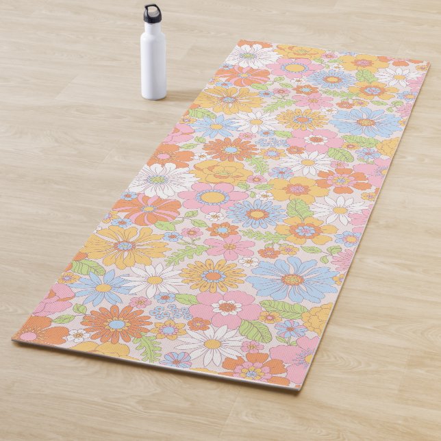 Retro Floral  Yoga Mat (In Situ)