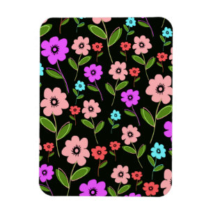 Retro Florals Magnet