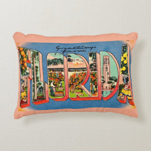 Retro Florida  Decorative Cushion