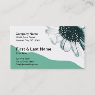 Retro Flower Business Card