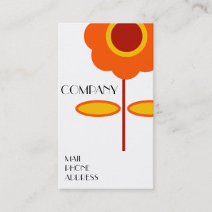 RETRO FLOWER BUSINESS CARD