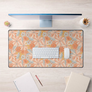 Retro Flower Garden Pattern Desk Mat