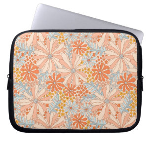 Retro Flower Garden Pattern Laptop Sleeve