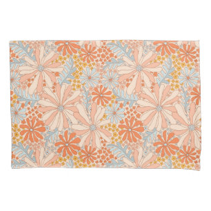 Retro Flower Garden Pattern Pillowcase
