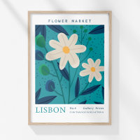 Retro Flower Market Lisbon Abstract Flowers