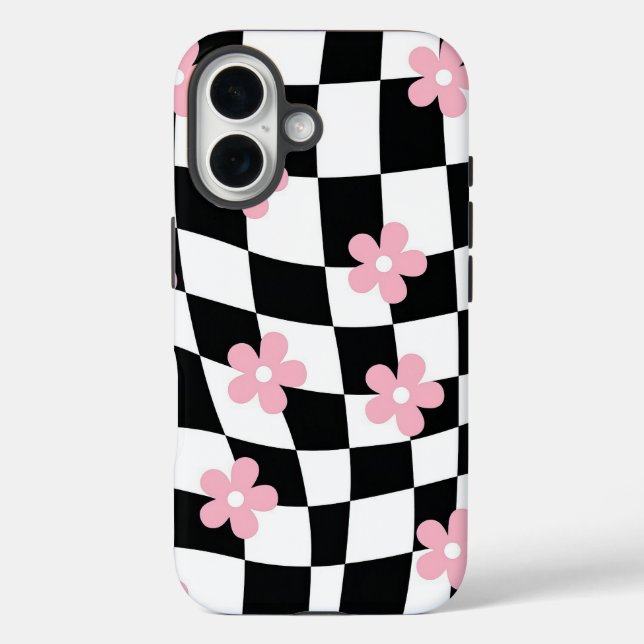 Retro Flower Pattern Case-Mate iPhone Case (Back)