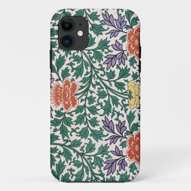 Retro Flower Pattern Case-Mate iPhone Case (Back)