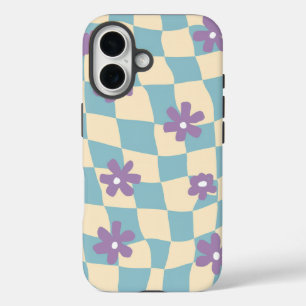 Retro Flower Pattern iPhone 16 Case