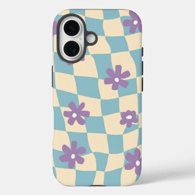 Retro Flower Pattern Case-Mate iPhone Case (Back)