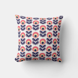 Retro Flower Pattern Cushion