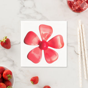 Retro Flower Pin - Floral Spring Summer Garden Napkin