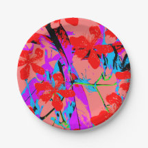 retro flower pink