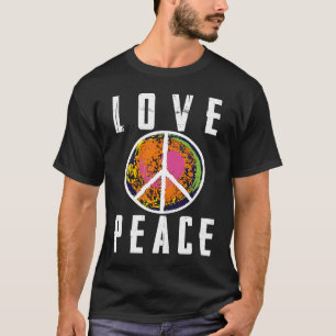 Retro Flower Power 60s 70s  Love Peace Freedom 2 T-Shirt