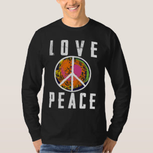 Retro Flower Power 60s 70s  Love Peace Freedom 2 T-Shirt