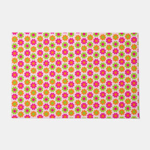 Retro Flower Power Doormat