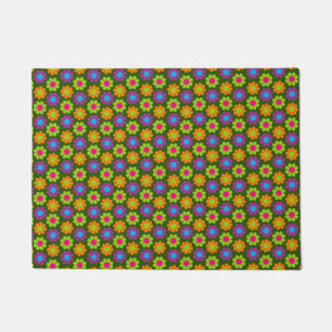 Retro Flower Power Doormat
