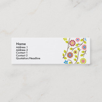 Retro Flower Profile Card